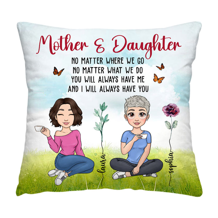 Personalized Gift For Mother And Daughter Pillow 32178 1