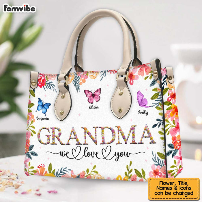 Personalized Gift For Grandma We Love You Leather Bag 32179 1
