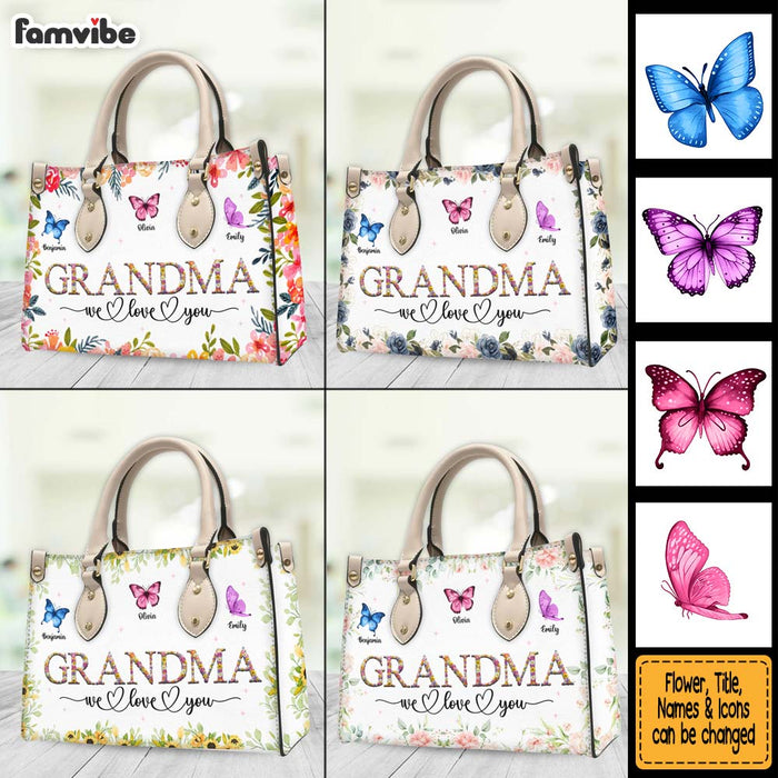 Personalized Gift For Grandma We Love You Leather Bag 32179 1