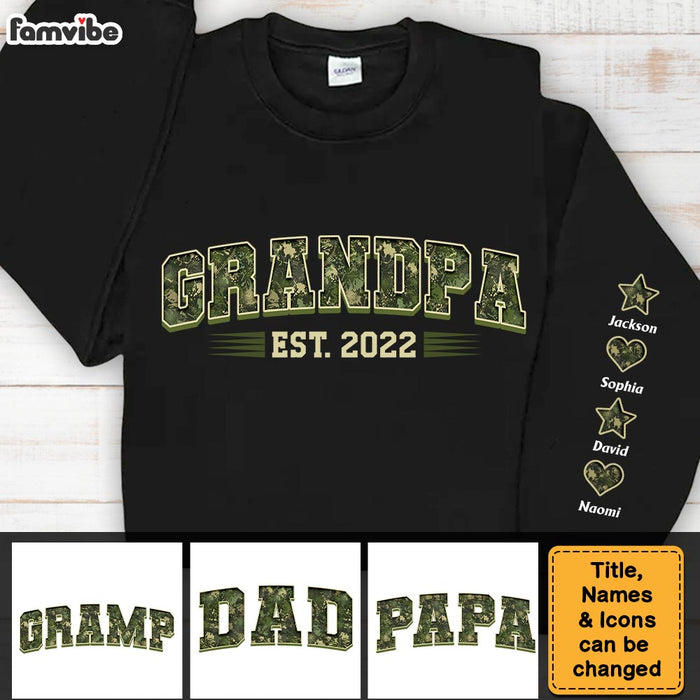 Personalized Gift For Grandpa Est Name Unisex Sleeve Printed Standard Sweatshirt 32196 1