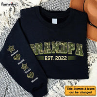 Personalized Gift For Grandpa Est Name Unisex Sleeve Printed Standard Sweatshirt 32196 thumb 1