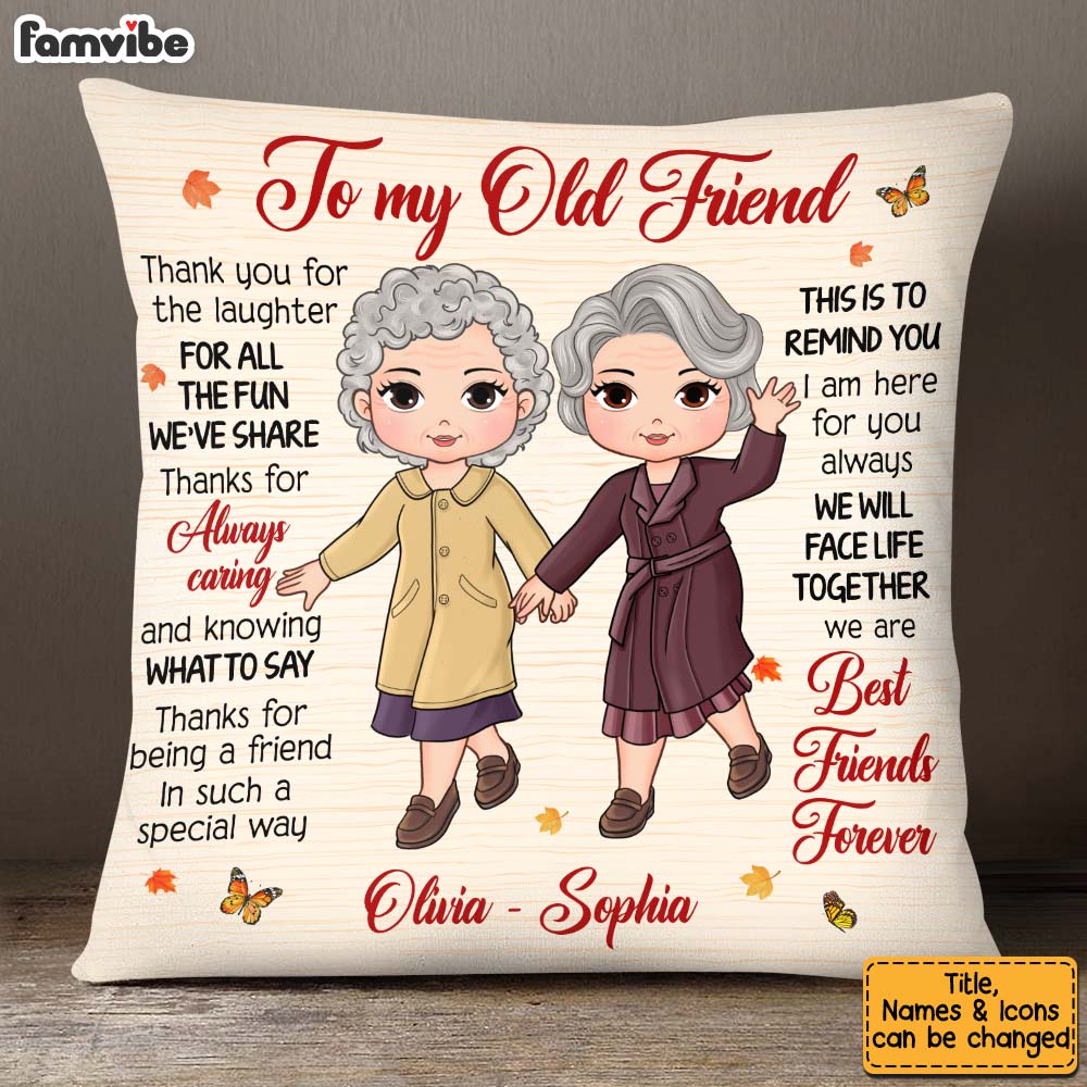 Personalized Gift For Friends Thank You For Pillow 32198 Primary Mockup