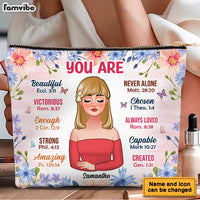Personalized I Am Gift For Daughter Cosmetic Bag 32202 thumb 1