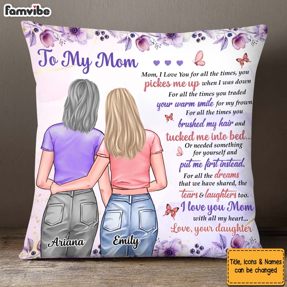 Personalized To My Mom There Is No One Quite Like You Pillow 32203 Primary Mockup