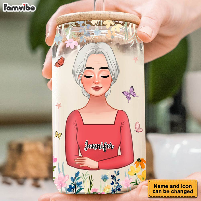 Personalized She Is Mom Glass Can 32208 1