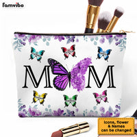 Personalized Gift For Mom Butterfly And Flower Cosmetic Bag 32213 thumb 1
