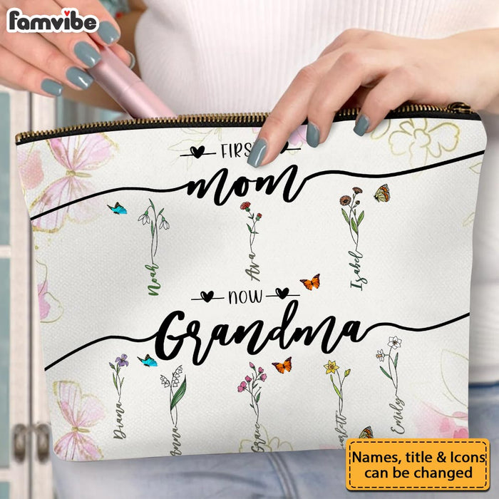 Personalized Gift For First Mom Now Grandma Cosmetic Bag 32214 1