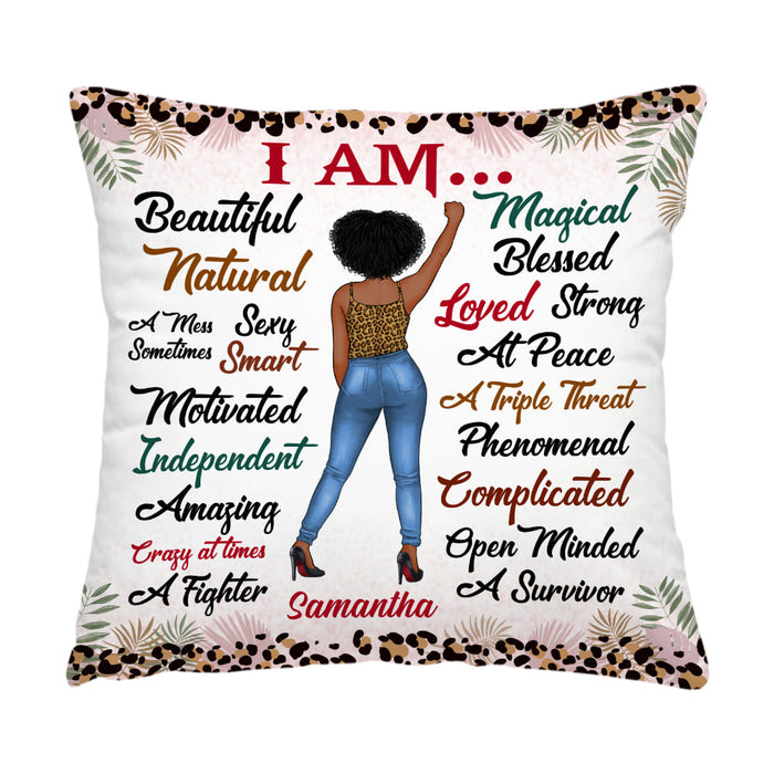 Personalized Gift For Woman I Am Affirmation Pillow 32216 1