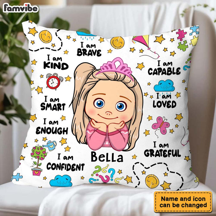 Personalized Gift For Granddaughter I Am Kind Pillow 32218 1