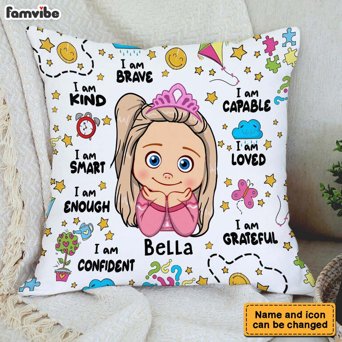 Personalized Gift For Granddaughter I Am Kind Pillow 32218 1