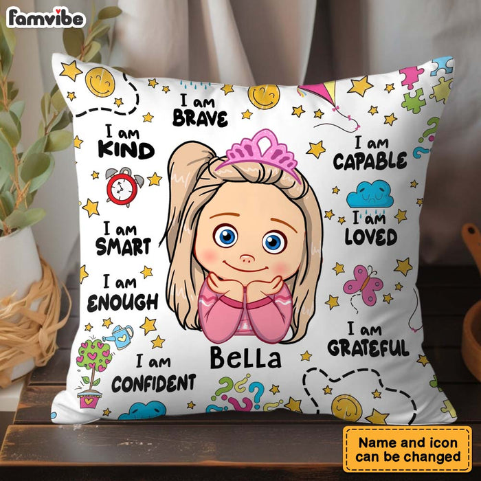 Personalized Gift For Granddaughter I Am Kind Pillow 32218 1
