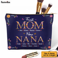 Personalized First Mom Now Grandma Floral Cosmetic Bag 32221 thumb 1