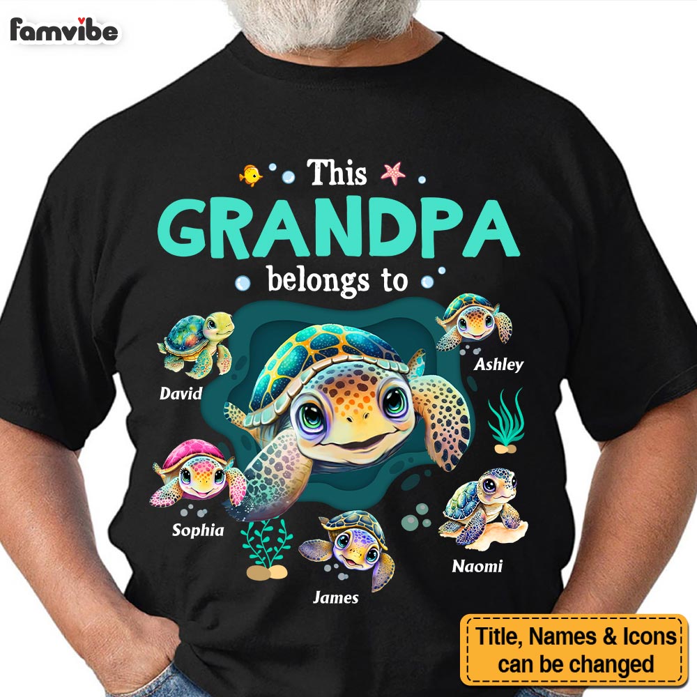 Personalized Gift For Grandpa This Grandpa Belongs Shirt Hoodie Sweatshirt 32223 Primary Mockup