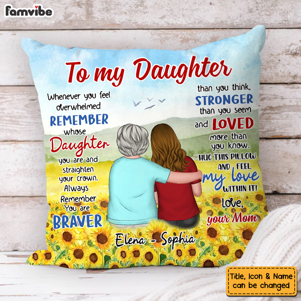 Personalized Gift For Daughter Hug This Pillow 32225 Primary Mockup