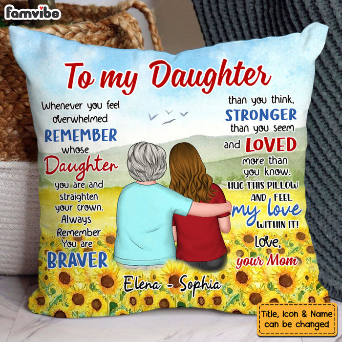 Personalized Gift For Daughter Hug This Pillow 32225 1