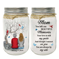 Personalized Memorial Gift You're Always By My Side Mason Jar Light 32228 thumb 1