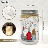Personalized Memorial Gift You're Always By My Side Mason Jar Light 32228 thumb 1