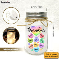 Personalized Grandma Hearts Mason Jar Light 32235 thumb 1