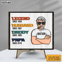 Personalized Gift For Grandpa Legend Husband Dad 2 Layered Separate Wooden Plaque 32253 thumb 1