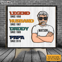 Personalized Gift For Grandpa Legend Husband Dad 2 Layered Separate Wooden Plaque 32253 thumb 1