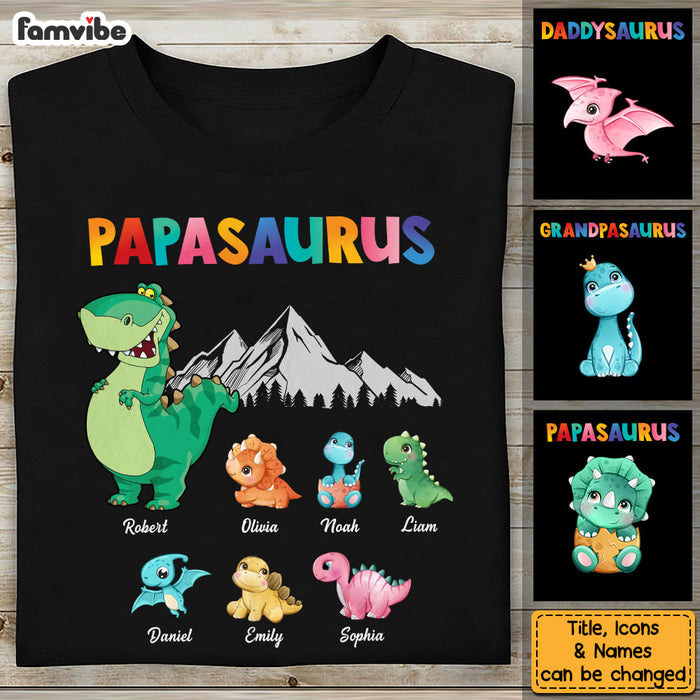 Personalized Gift For Grandpa Papasaurus Shirt - Hoodie - Sweatshirt 32256 1
