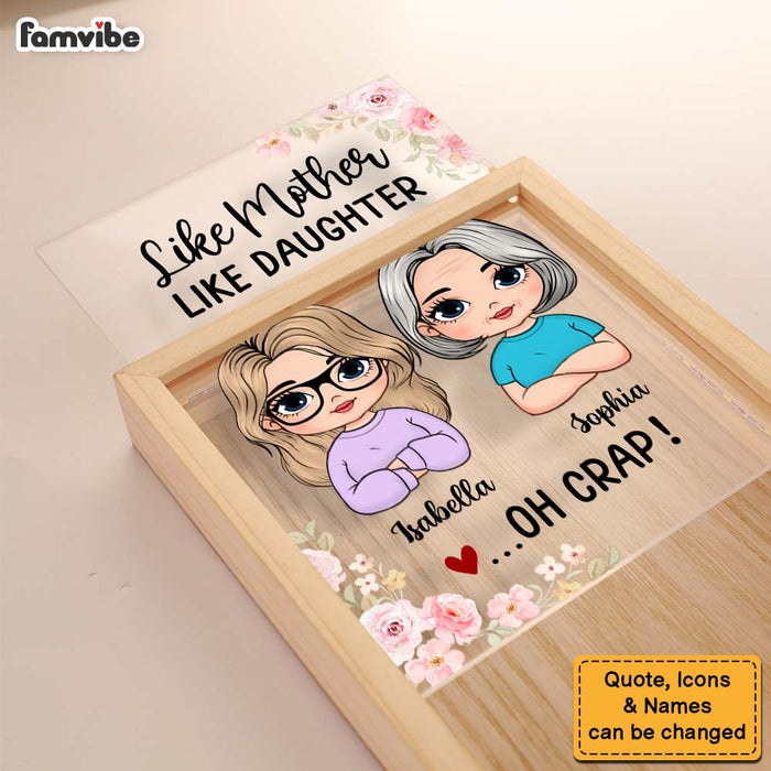 Personalized Gift For Mother And Daughter A Bond That Can't Be Broken Picture Frame Light Box 32261 1