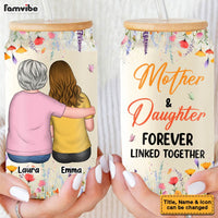 Personalized Gift For Mom Watercolor Floral Glass Can 32263 thumb 1