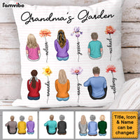Personalized Gift For Grandma's Garden Pillow 32267 thumb 1