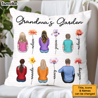 Personalized Gift For Grandma's Garden Pillow 32267 thumb 1