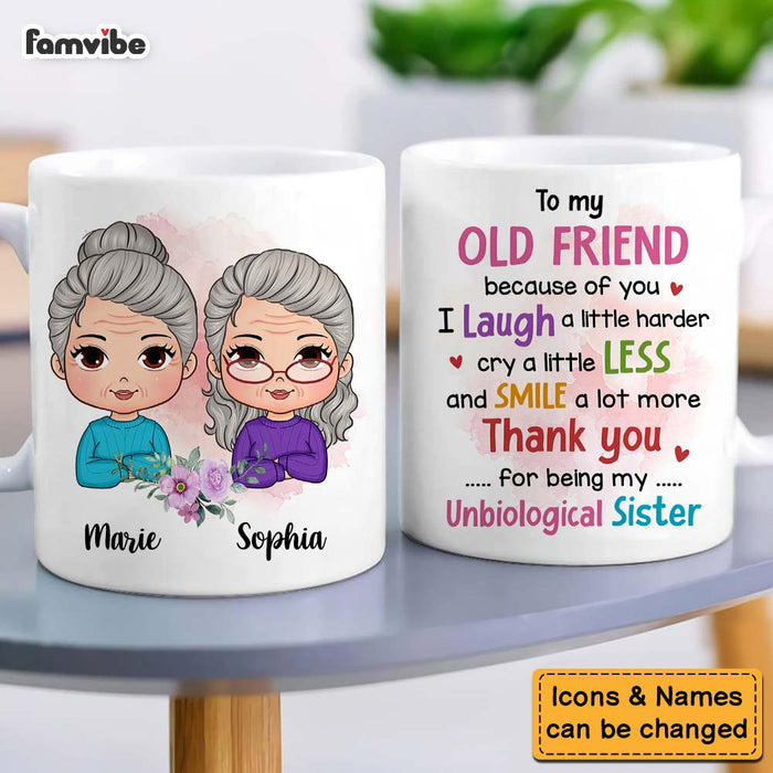 Personalized Old Friend Smile A Lot More Mug 32273 1