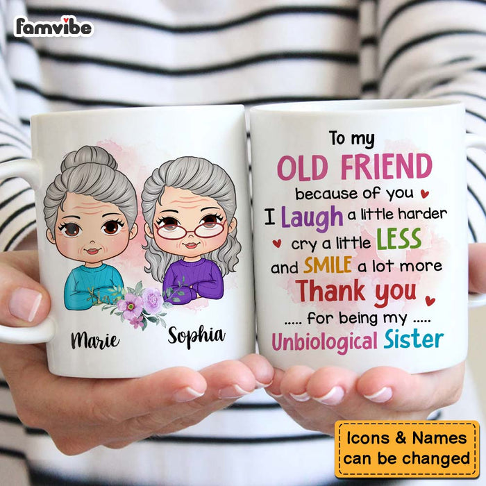 Personalized Old Friend Smile A Lot More Mug 32273 1