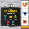 This Grandpa Belongs to Leather Hip Flask 32276 1