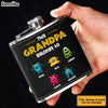This Grandpa Belongs to Leather Hip Flask 32276 1