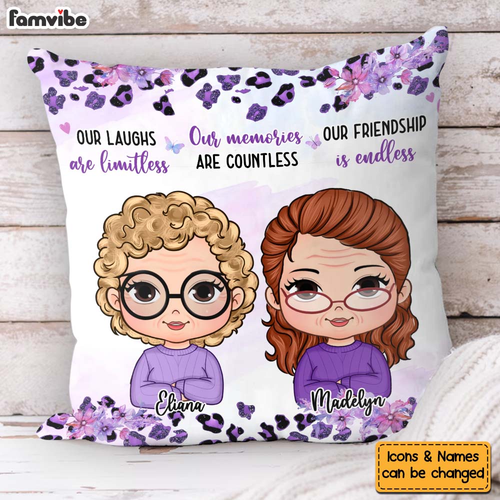 Personalized Gift For Friend Our Friendship Is Endless Pillow 32277 Primary Mockup