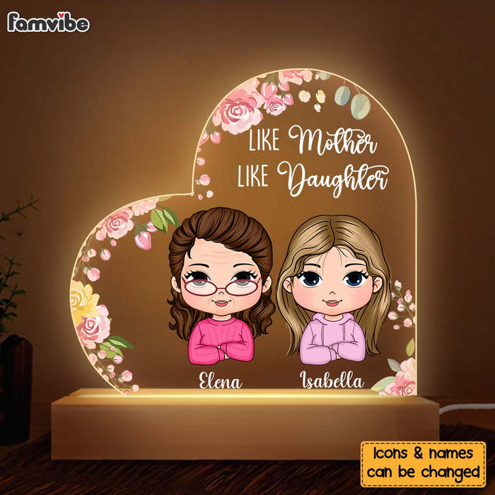 Personalized Like Mother Like Daughter Plaque LED Lamp Night Light 32280 1