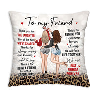 Personalized Gift For Friend Thank You For The Laughter Pillow 32282 thumb 1