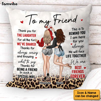 Personalized Gift For Friend Thank You For The Laughter Pillow 32282 thumb 1