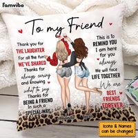 Personalized Gift For Friend Thank You For The Laughter Pillow 32282 thumb 1