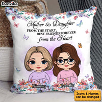 Personalized Gift For Mother And Daughter From The Start Pillow 32283 thumb 1