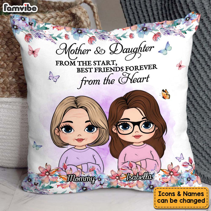 Personalized Gift For Mother And Daughter From The Start Pillow 32283 1