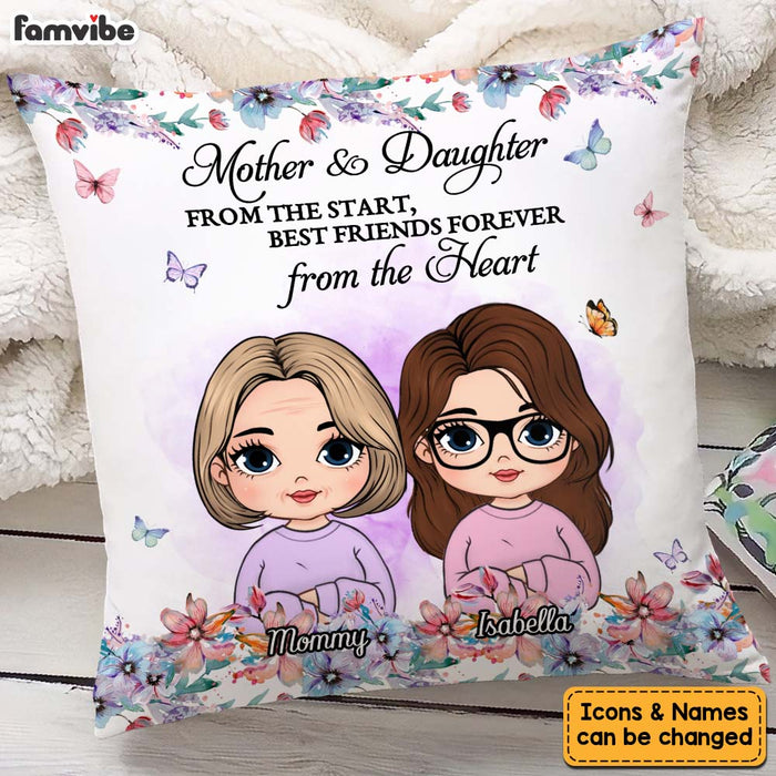 Personalized Gift For Mother And Daughter From The Start Pillow 32283 1