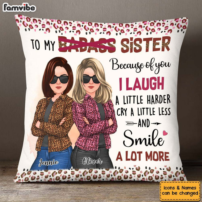 Personalized Gift For Friend Because Of You Pillow 32284 1