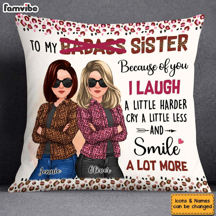 Personalized Gift For Friend Because Of You Pillow 32284 1