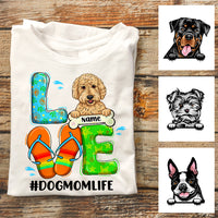 Personalized Dog Mom Beach T Shirt JN72 30O47 thumb 1
