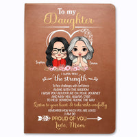 Personalized Gift For Daughter I Wish You The Strength Leather Cover Notebook 32303 thumb 1