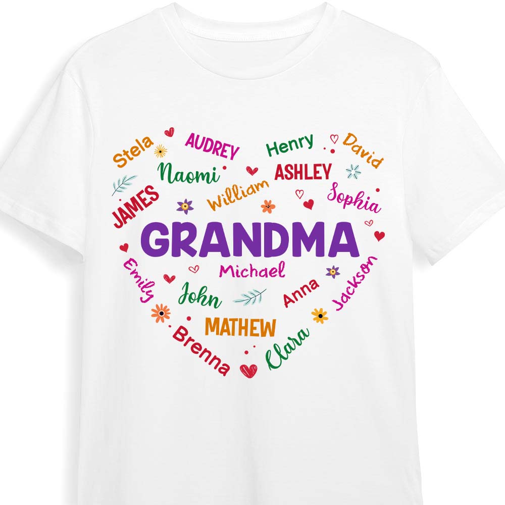 Personalized Gift For Grandma Name Shirt Hoodie Sweatshirt 32305 Primary Mockup