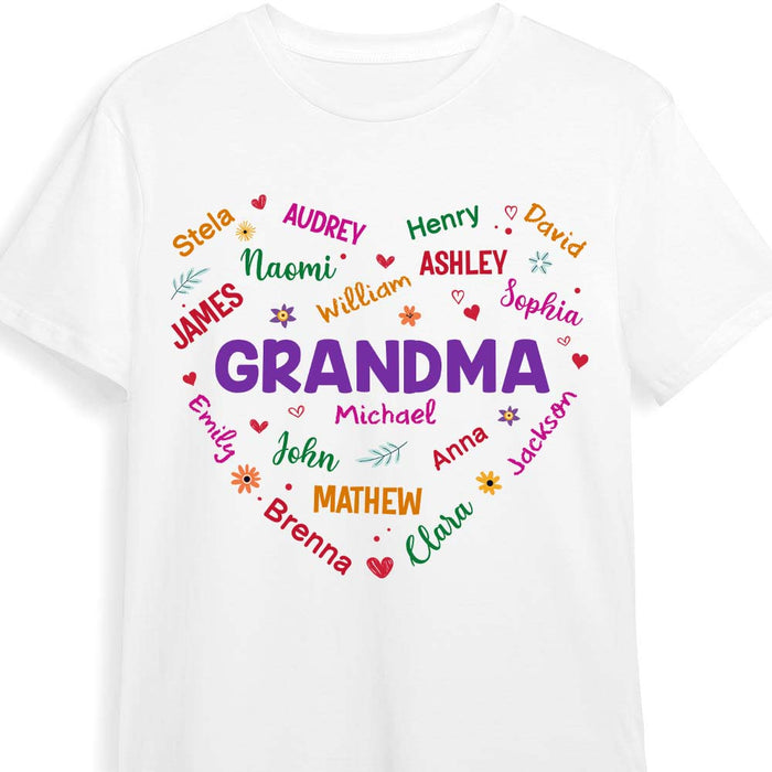 Personalized Gift For Grandma Name Shirt - Hoodie - Sweatshirt 32305 1