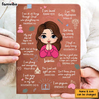 Personalized Gift For Daughter Christian Affirmation Leather Cover Notebook 32306 thumb 1