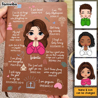 Personalized Gift For Daughter Christian Affirmation Leather Cover Notebook 32306 thumb 1