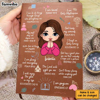 Personalized Gift For Daughter Christian Affirmation Leather Cover Notebook 32306 thumb 1